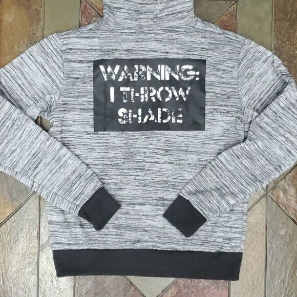 Graphic 'Throw Shade' Hoodie. size small, new no tags. - Picture 2 of 8